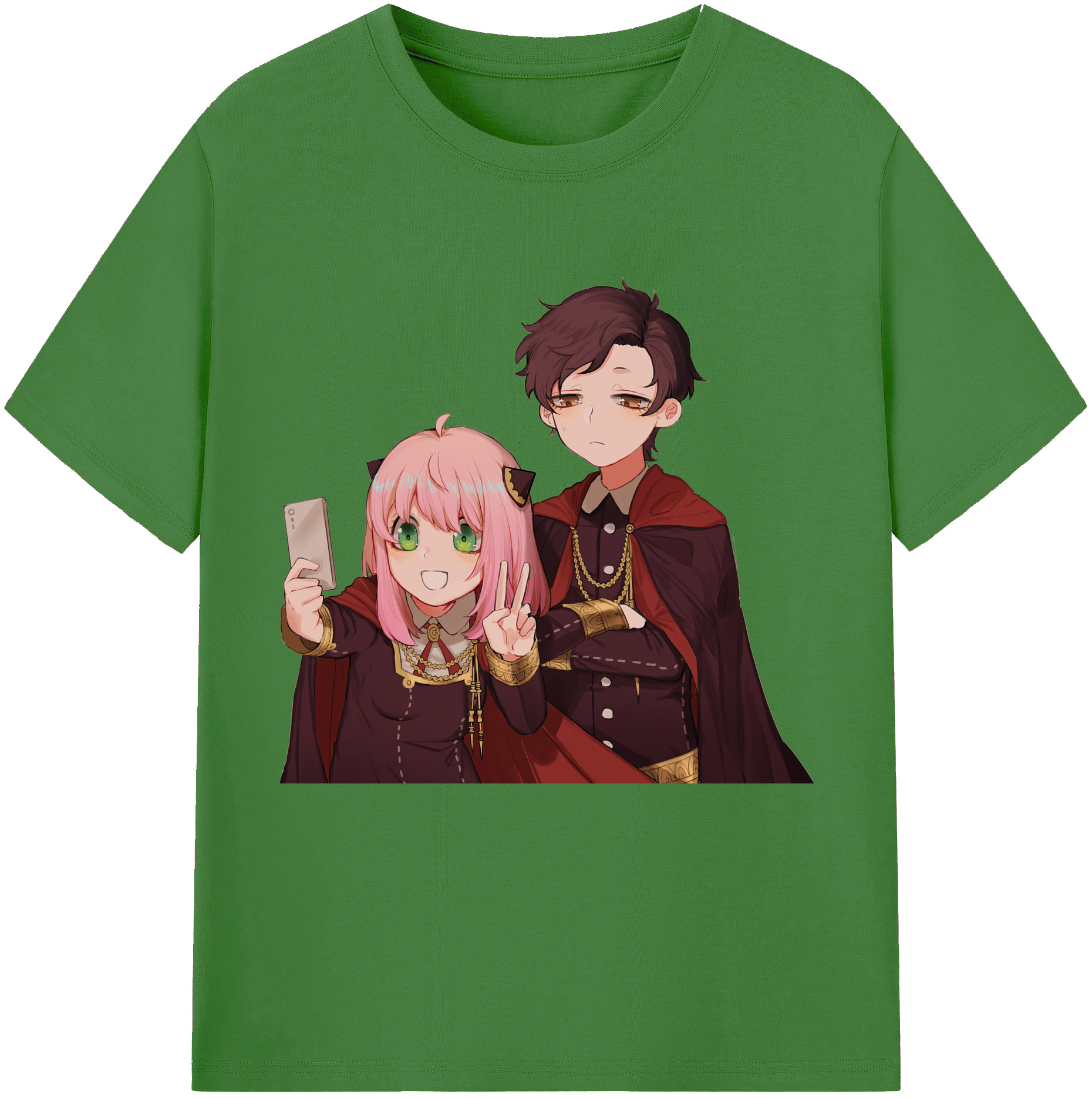 （画像用） SPY×FAMILY间谍家家酒 レディースカジュアルプリントTシャツ（綿100％）